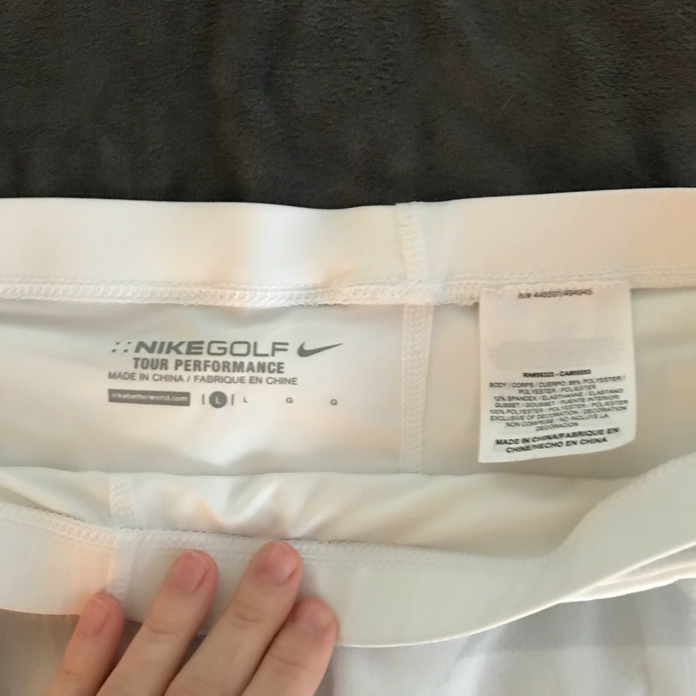 Nike Golf white skirt skort with shorts L large
